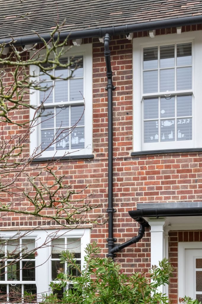 Brickwork restoration on a London period building