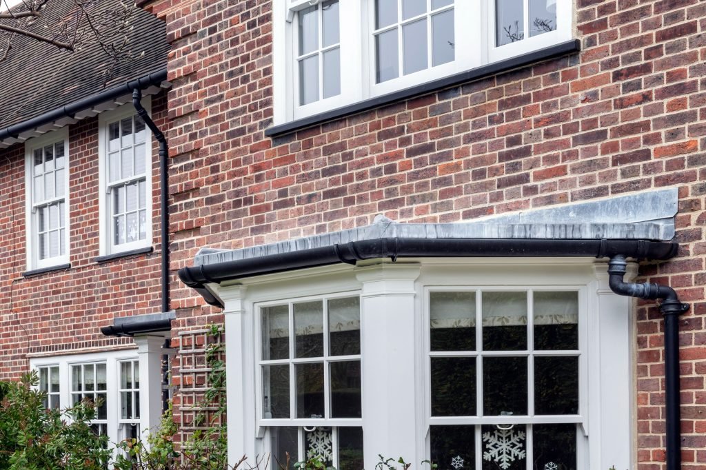 Exterior building restoration on a London period house