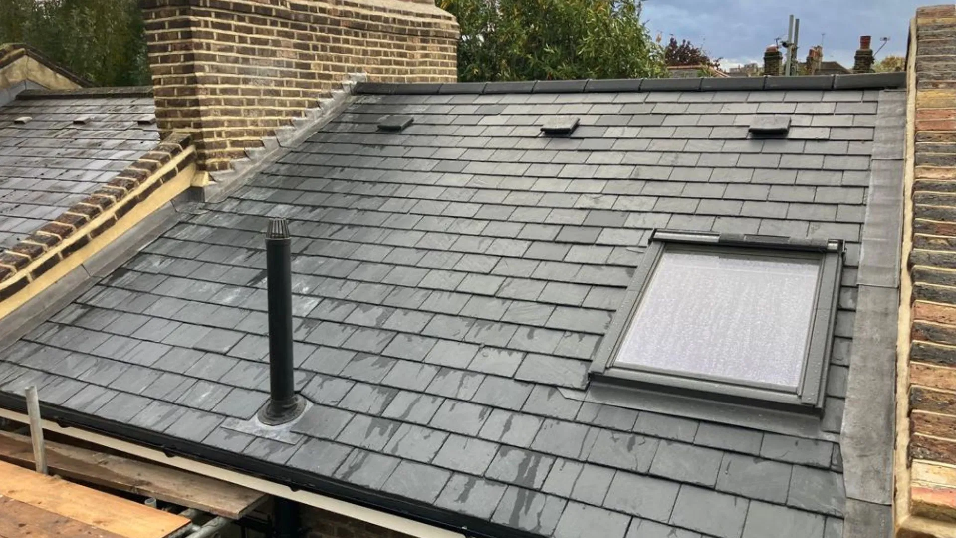 Leaking roof repair on a London period house by BARL